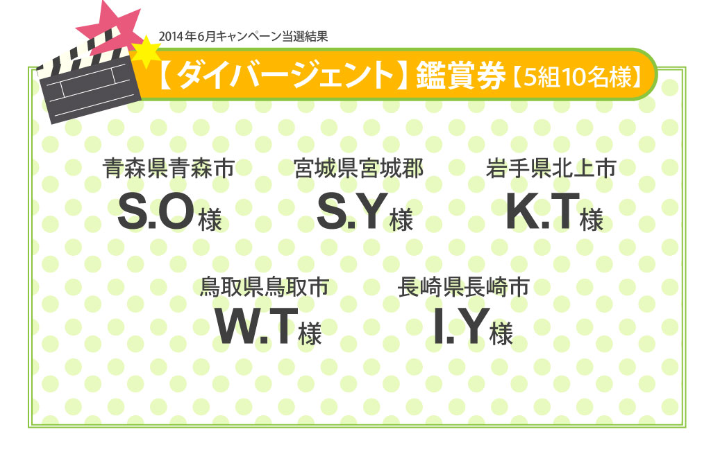 2014年6月当選結果