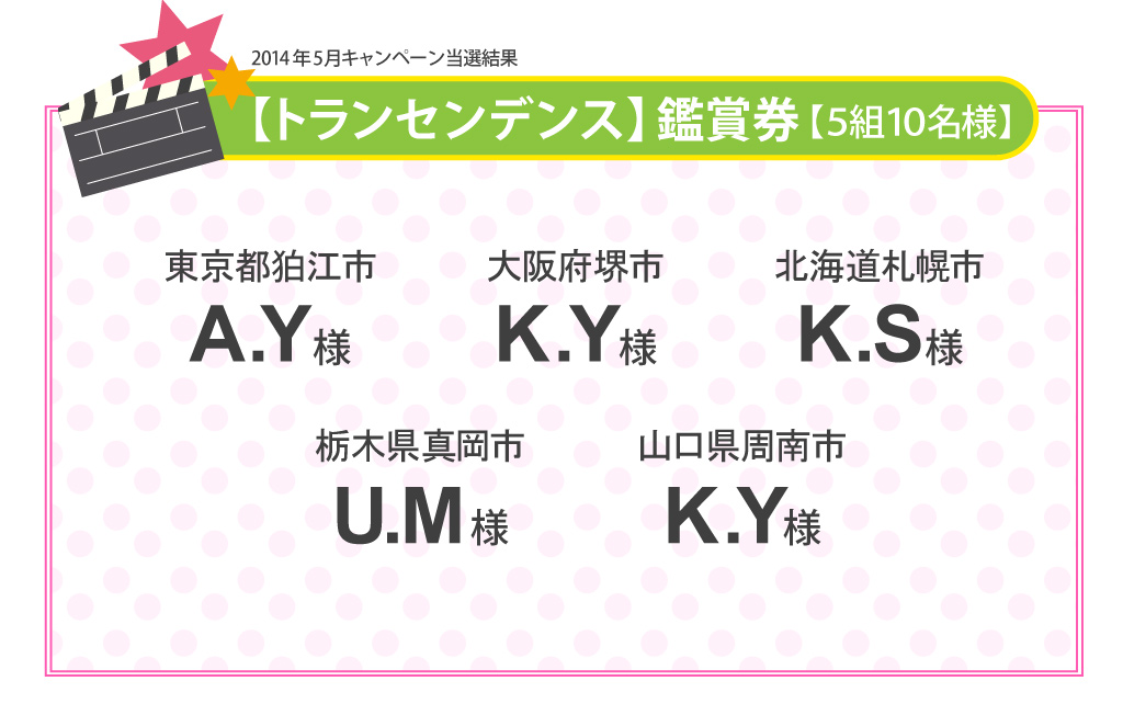 2014年5月当選結果