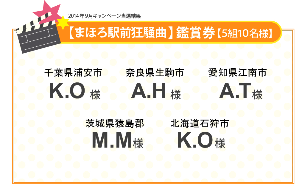 2014年9月当選結果